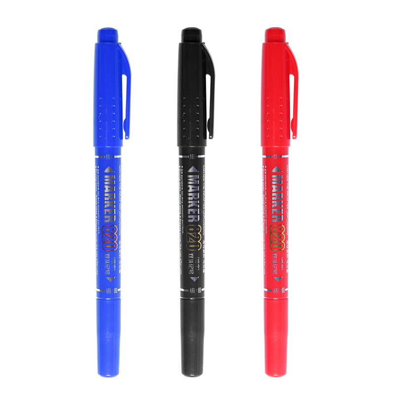 Correction Pen Fine - 1pcs Dual Side Marker Pens Black
