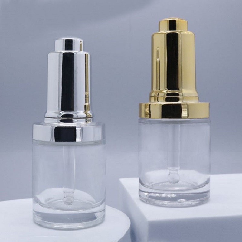 30ML clear glass bottle silver - Gel Refill Pack recension och pris