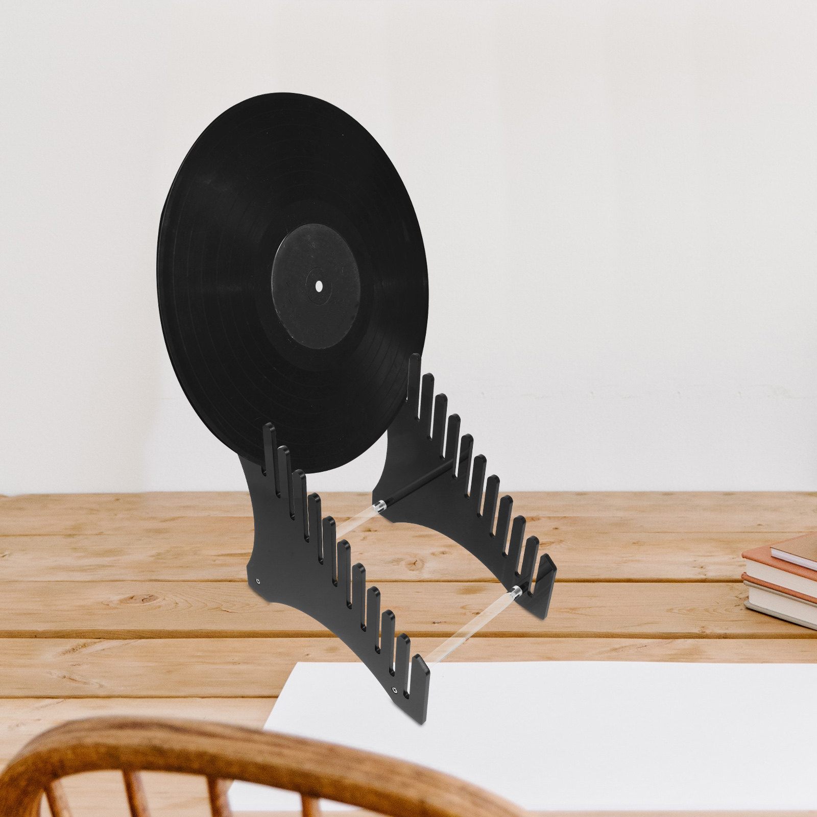 Multi-Layer Acrylic Record Dis - Magazine Holder Rack recension och pris